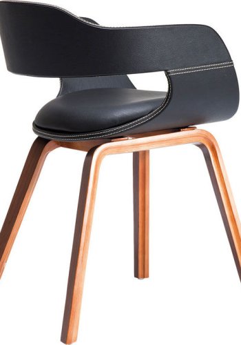 KARE DESIGN Stol med armln, Costa Walnut