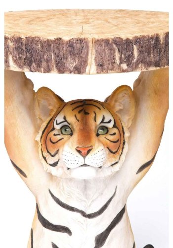 KARE DESIGN Animal Tiger sidebord, rund - polyresin (35)