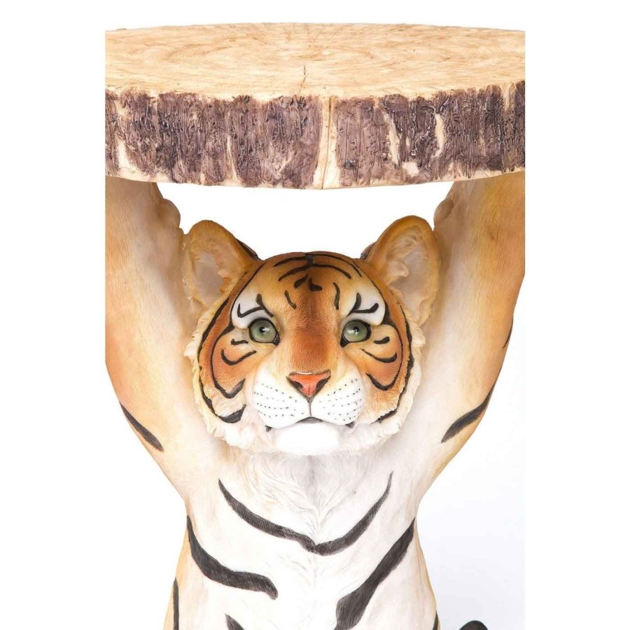 KARE DESIGN Animal Tiger sidebord, rund - polyresin (35)