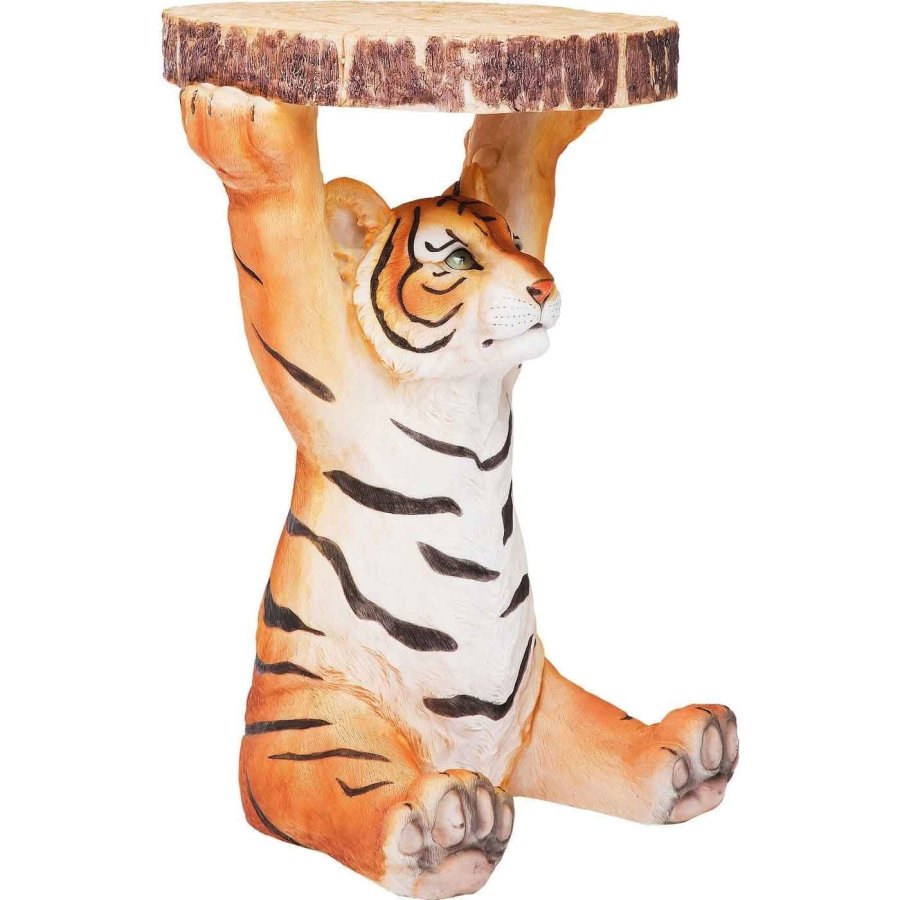 KARE DESIGN Animal Tiger sidebord, rund - polyresin (35)