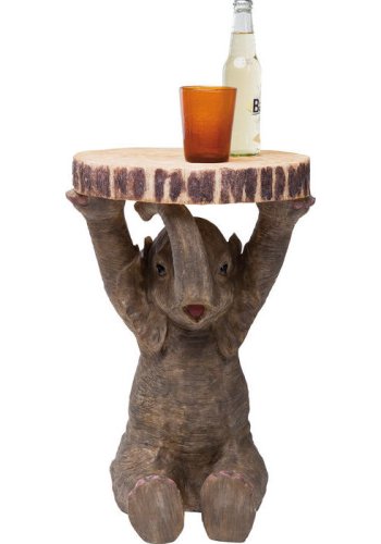 KARE DESIGN  Animal Elefant sidebord, rund - polyresin (35)
