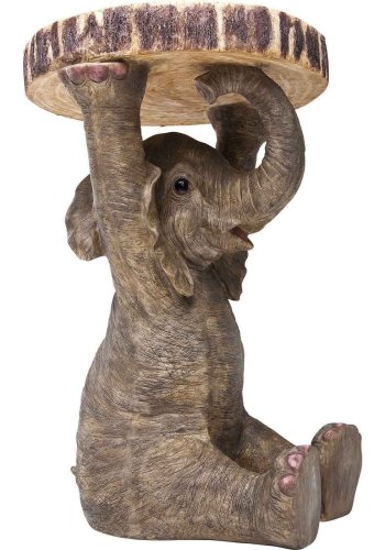 KARE DESIGN  Animal Elefant sidebord, rund - polyresin (35)