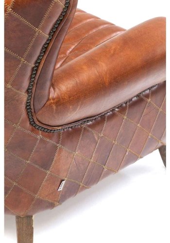 KARE DESIGN Country Side hvilestol - brunt koskind, m. armln