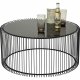 KARE DESIGN Wire Black sofabord - klart glas/sort stl, rundt (2/st)