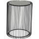 KARE DESIGN Wire sidebord - sort glas og sort stl (st af 2)