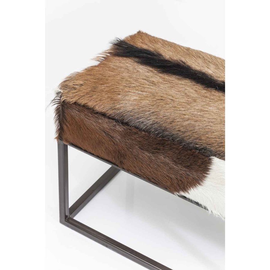 KARE DESIGN Country Life bnk - brunt/hvidt gedeskind og stl 