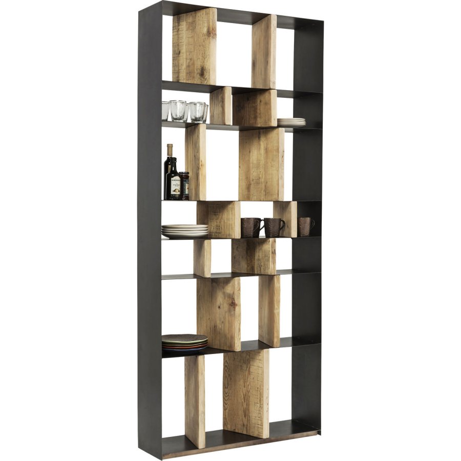 KARE DESIGN Storm Bücherregal - Kiefer natur/Stahl