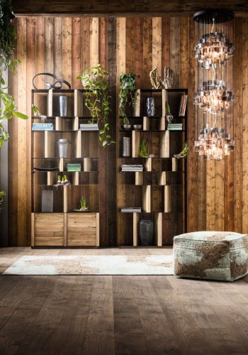 KARE DESIGN Storm Bücherregal - Kiefer natur/Stahl