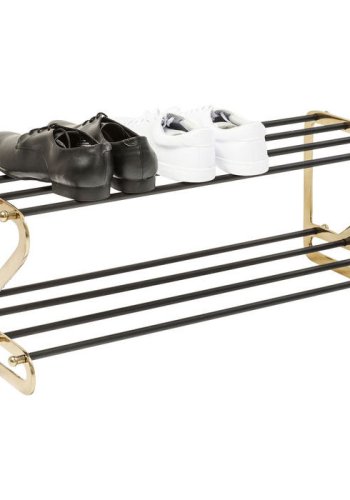 KARE DESIGN Walk-skostativ, Small - gull/svart aluminium/stl