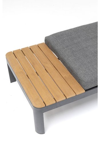 KARE DESIGN Recamiere Happy Day Left chaiselong - polyester, WPC og aluminium (166x66)