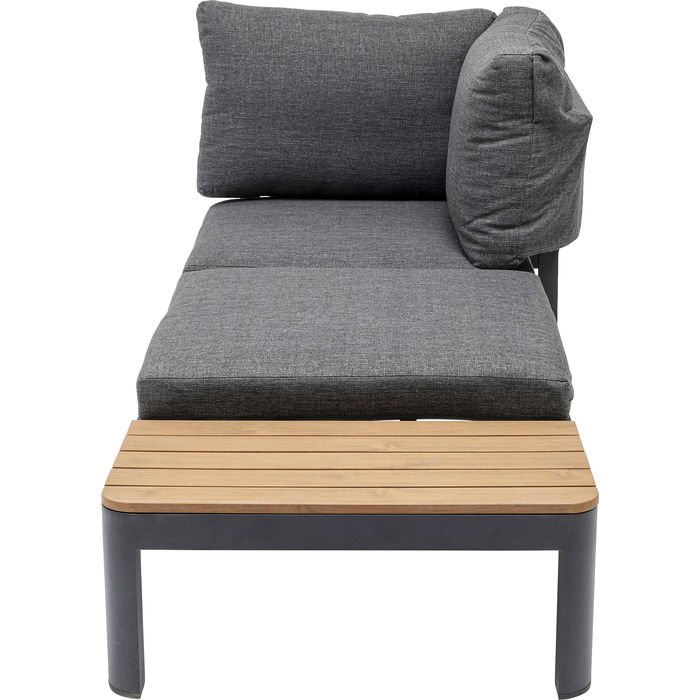 KARE DESIGN Recamiere Happy Day Rechts Chaiselongue - Aluminium, WPC und Polyester (166x66)