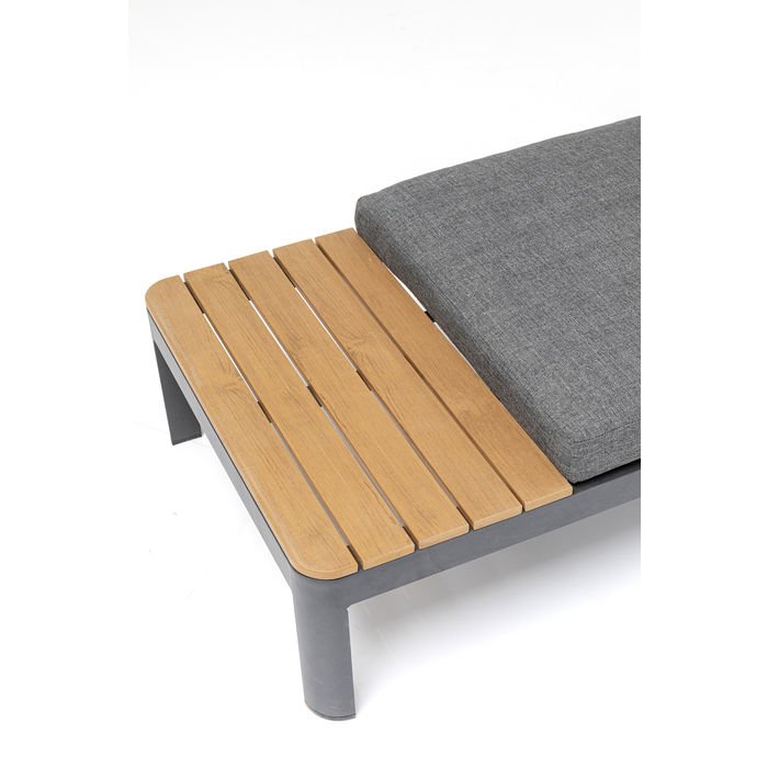 KARE DESIGN Recamiere Happy Day Rechts Chaiselongue - Aluminium, WPC und Polyester (166x66)