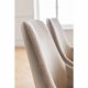 KARE DESIGN East Side spisebordsstol - skinnende sandfarvet stof og sort pulverlakeret stl