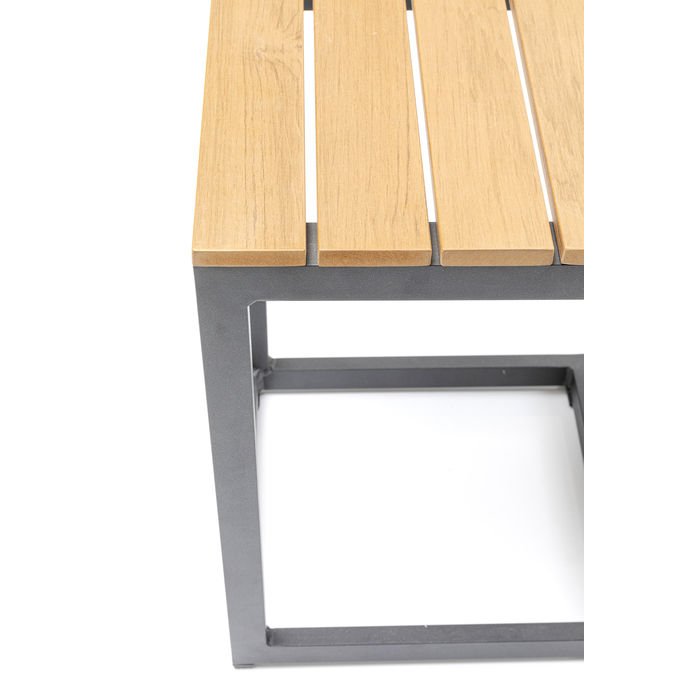 KARE DESIGN rechteckiger Happy Day Gartentisch - Aluminium und WPC (35x32)