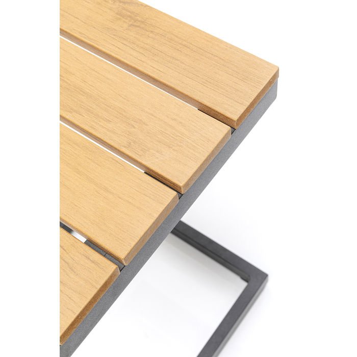 KARE DESIGN rechteckiger Happy Day Gartentisch - Aluminium und WPC (35x32)