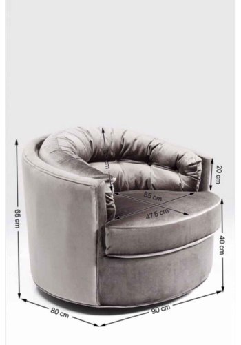 KARE DESIGN Loungesessel, Music Hall Grau