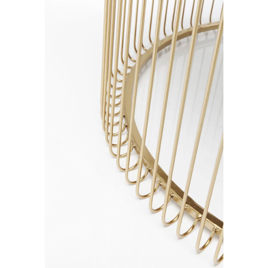 KARE DESIGN Wire Brass sofabord - spejlglas/messing stl, rundt (2/st)