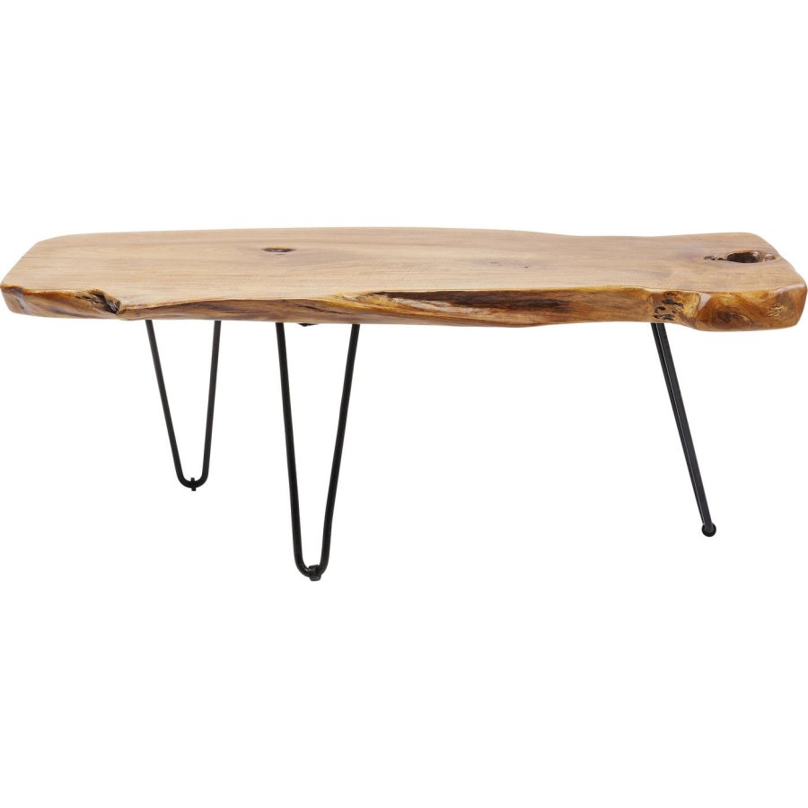 KARE DESIGN Aspen sofabord - naturlig teak/stl (106x41)