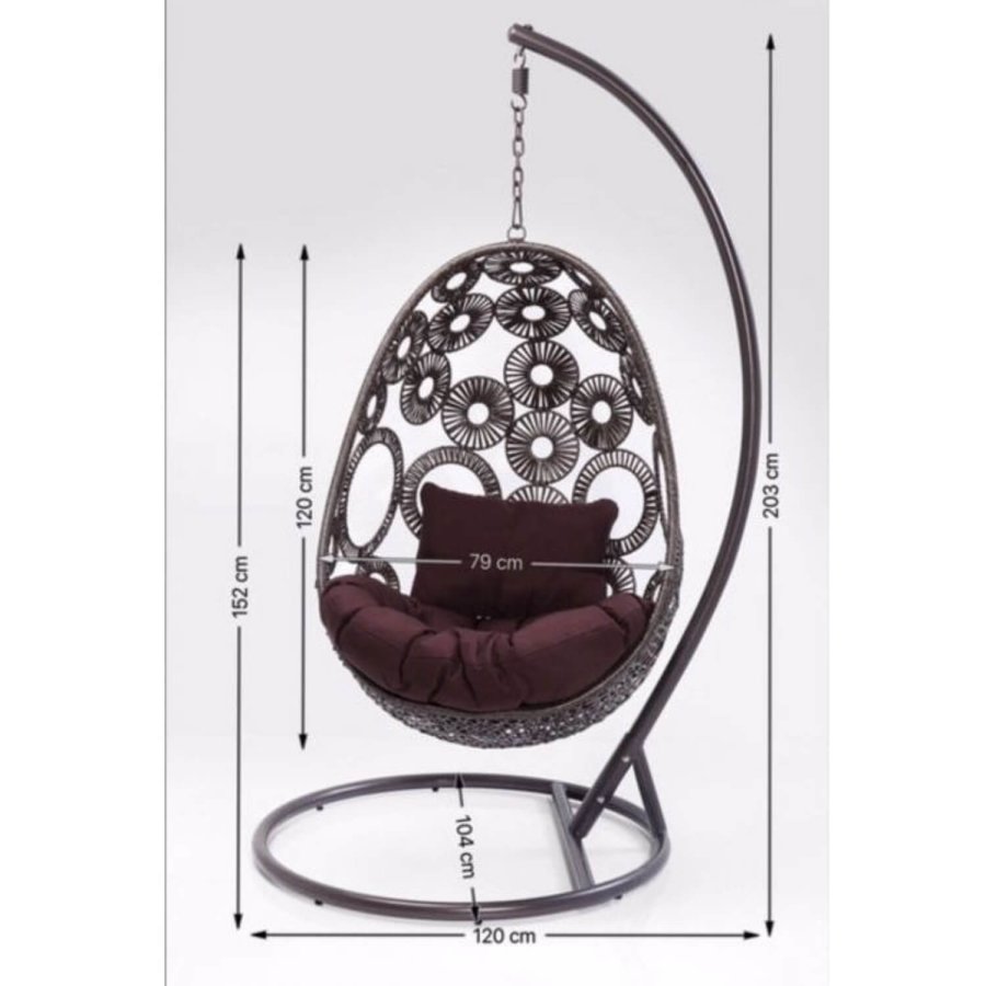 KARE DESIGN Ibiza hngestol - stl og polyester