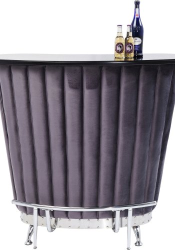 KARE DESIGN After Work Chrome bardisk - sort glas/stof/slv stl