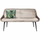 KARE DESIGN East Side sofabnk - beige stof og sort stl, m. rygln