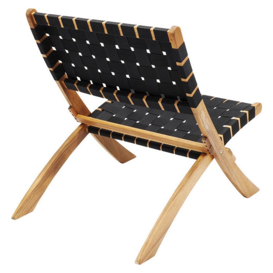 KARE DESIGN Ipanema Klappstuhl - natur/schwarz Akazienholz/Nylon