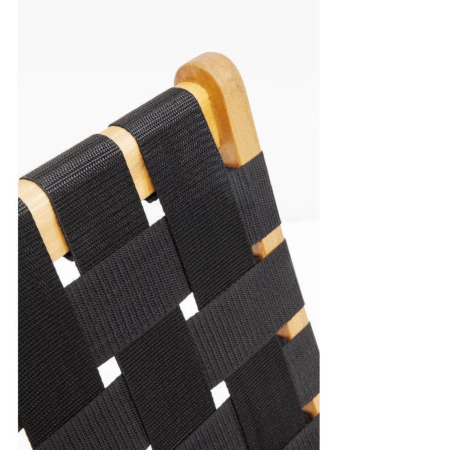 KARE DESIGN Ipanema Klappstuhl - natur/schwarz Akazienholz/Nylon