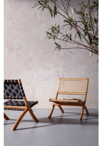 KARE DESIGN Ipanema Klappstuhl - natur/schwarz Akazienholz/Nylon