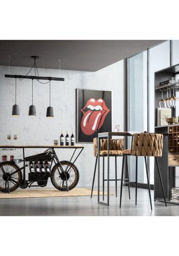 KARE DESIGN Vinoteca fat, med bord, 3 hyller, skuff, holder for glass mm. - stl og solid gran