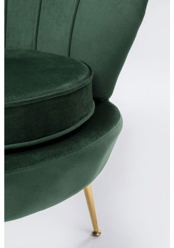 KARE DESIGN Water Lily grn lnestol, m. armln - grn polyester og stl