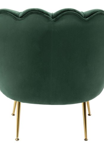 KARE DESIGN Water Lily grn lnestol, m. armln - grn polyester og stl