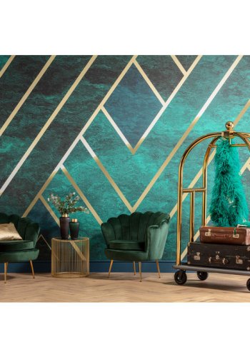 KARE DESIGN Water Lily grn lnestol, m. armln - grn polyester og stl