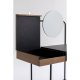 KARE DESIGN Vanity makeup bord, m. 2 rum - spejlglas, valnd krydsfiner og stl