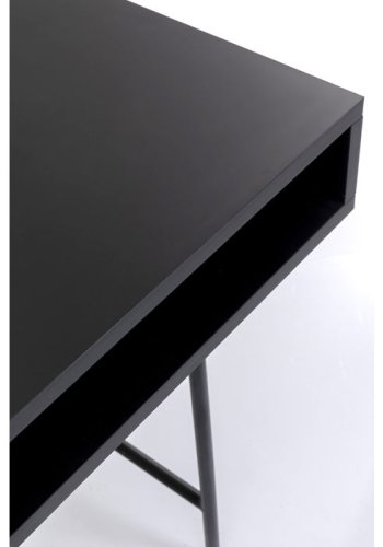 KARE DESIGN Vanity makeup bord, m. 2 rum - spejlglas, valnd krydsfiner og stl