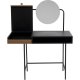 KARE DESIGN Vanity makeup bord, m. 2 rum - spejlglas, valnd krydsfiner og stl