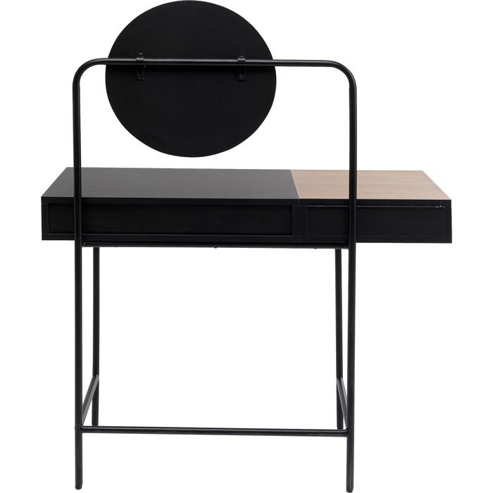 KARE DESIGN Vanity makeup bord, m. 2 rum - spejlglas, valnd krydsfiner og stl