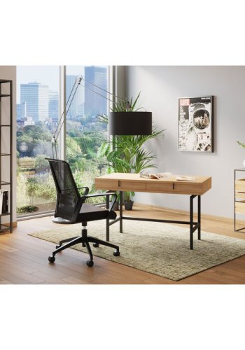 KARE DESIGN Loft reol, rektangulr - antracit glas og sort stl (H:195)