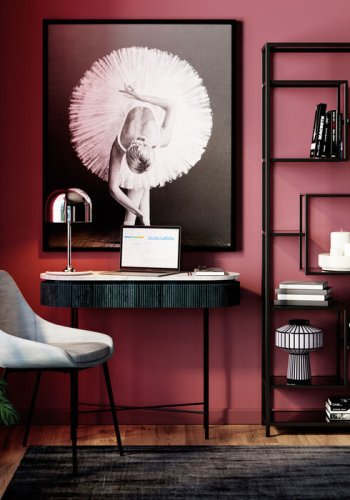 KARE DESIGN Loft reol, rektangulr - antracit glas og sort stl (H:195)