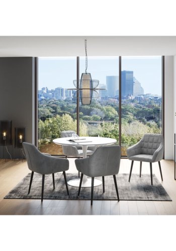 KARE DESIGN Loft reol, rektangulr - antracit glas og sort stl (H:100)