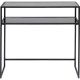 KARE DESIGN Loft konsollbord, m. 1 hylle - glass og sort stl (85x30)