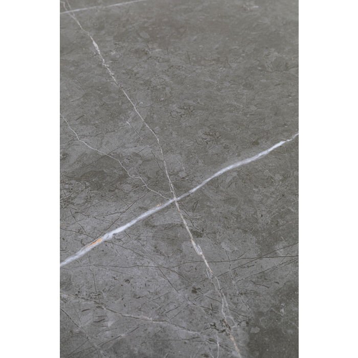 KARE DESIGN Grande Possibilita spisebord, oval - keramik dolomit og sort aluminium (180x120) 