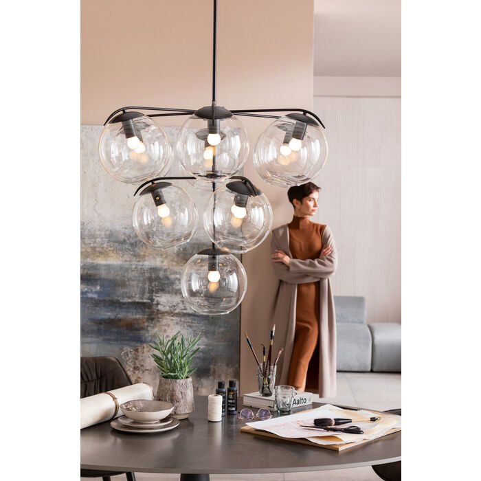 KARE DESIGN Grande Possibilita spisebord, oval - keramik dolomit og sort aluminium (180x120) 