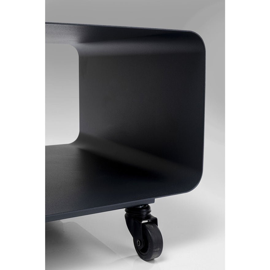 KARE DESIGN Lounge M Mobil TV-bord, m. hjul - gr stl (90x42)