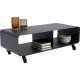 KARE DESIGN Lounge M Mobil TV-bord, m. hjul - gr stl (90x42)