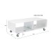 KARE DESIGN Lounge M Mobil TV-bord, m. hjul - gr stl (90x42)