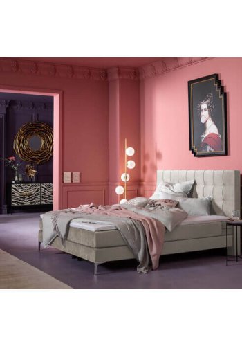 KARE DESIGN Benito Star Cream sengegavl - creme polyester (180x110)