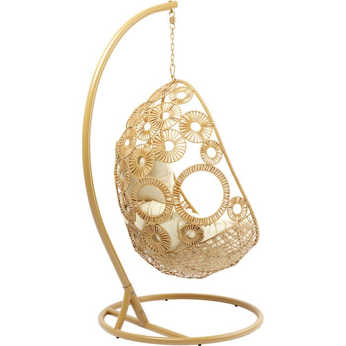 KARE DESIGN Ibiza Nature hngestol - polyester og natur polyrattan/stl