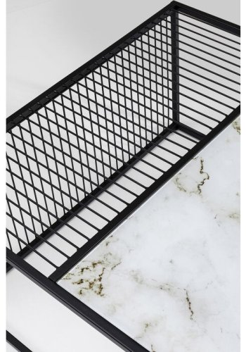 KARE DESIGN Twice sofabord, kvadratisk - glas og stl (80x80)