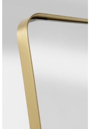 KARE DESIGN Curve Arch Gold gulvspejl, rektangulr - spejlglas og messing stl (55x160)