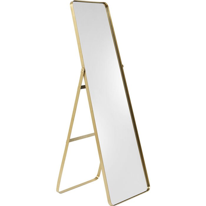 KARE DESIGN Curve Arch Gold gulvspejl, rektangulr - spejlglas og messing stl (55x160)